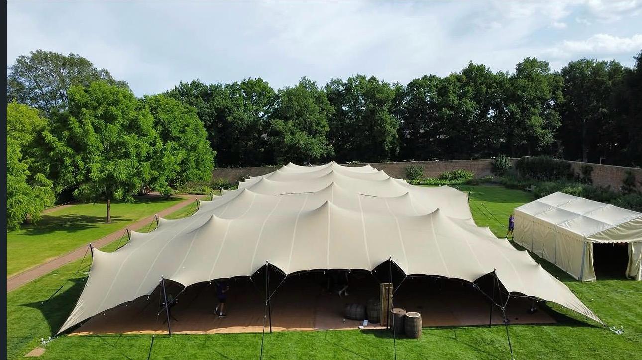 Bedouin stretch tent manufactured for outdoor venues